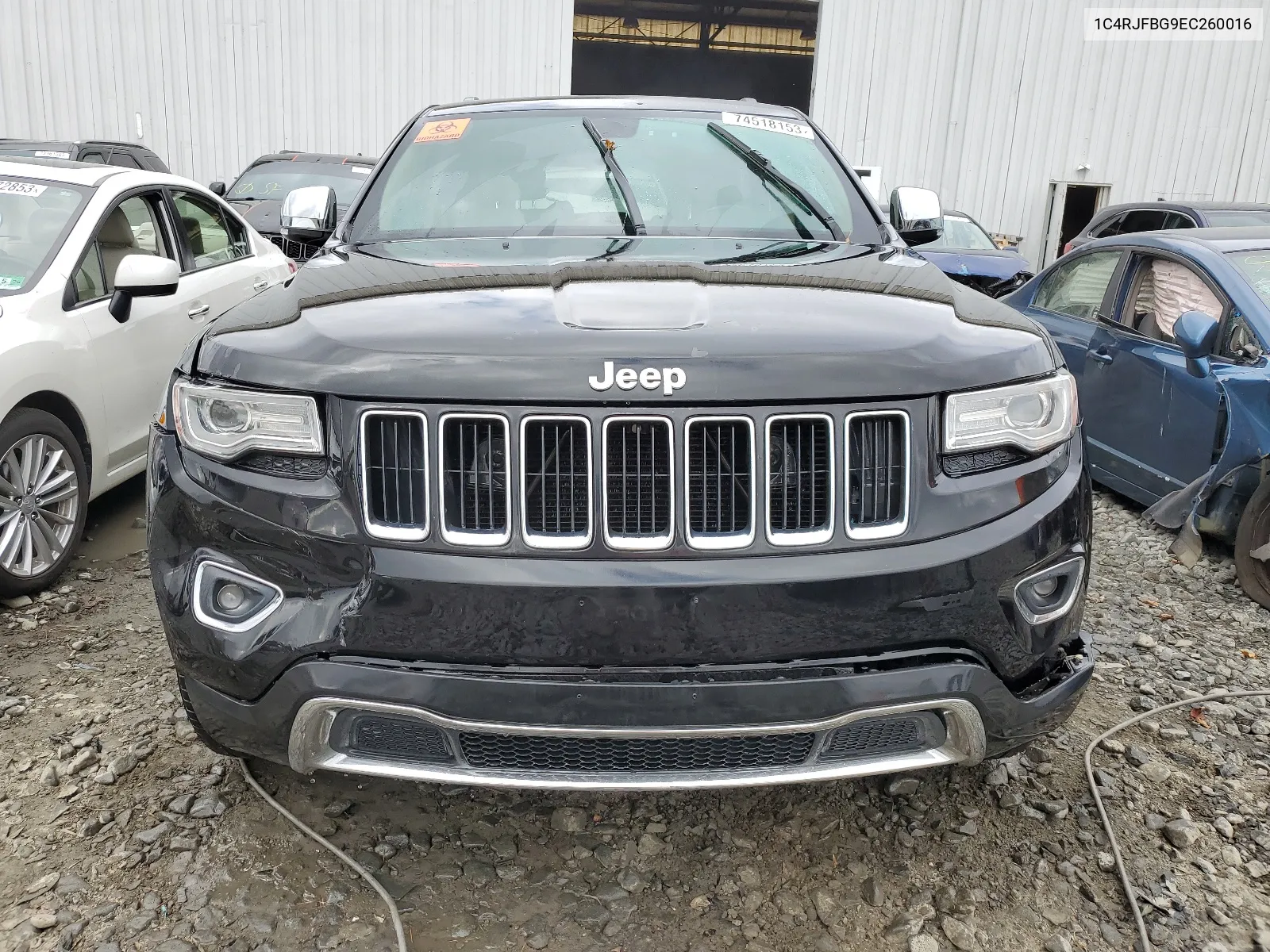 2014 Jeep Grand Cherokee Limited VIN: 1C4RJFBG9EC260016 Lot: 74518153