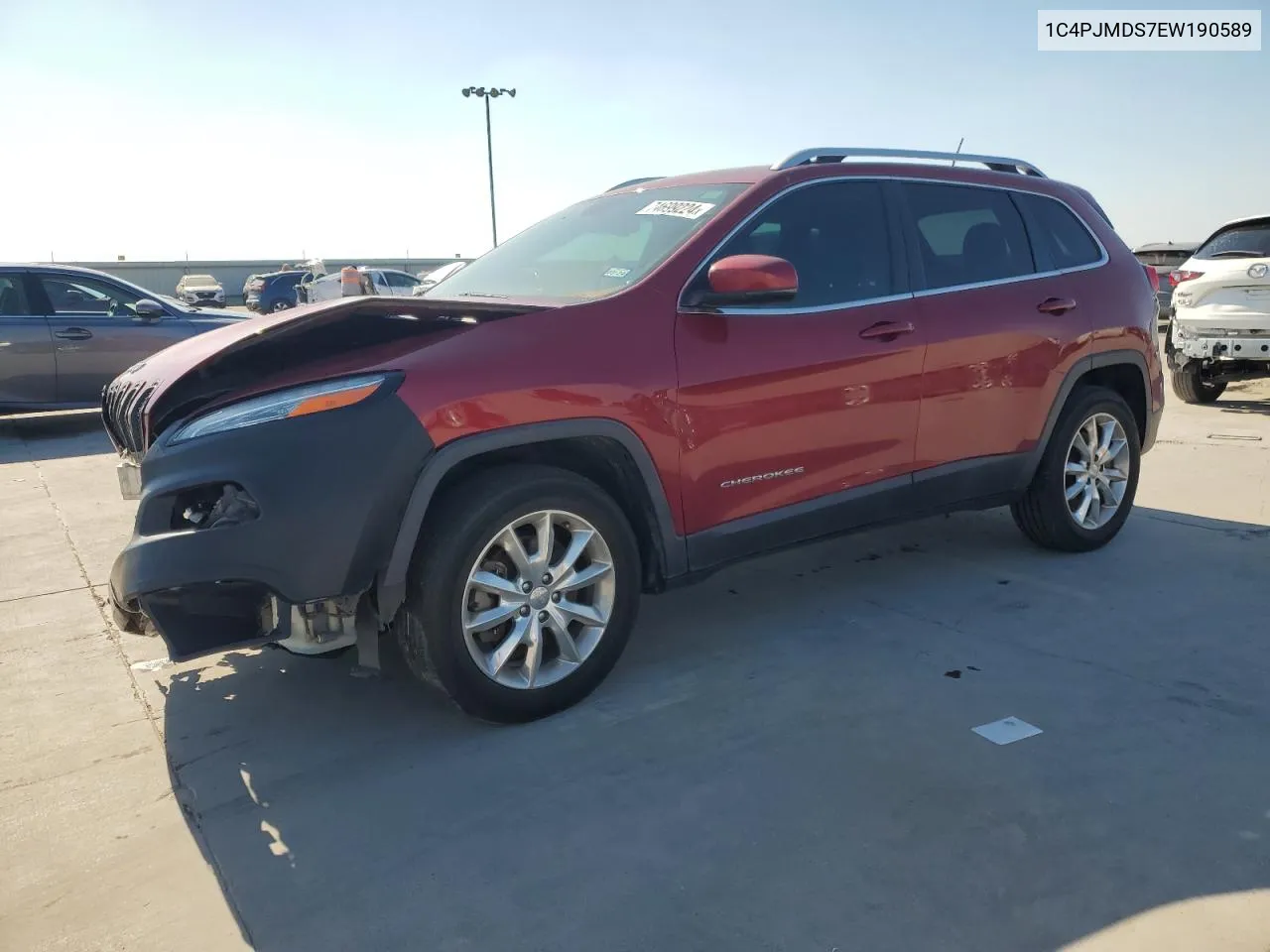 2014 Jeep Cherokee Limited VIN: 1C4PJMDS7EW190589 Lot: 74699224