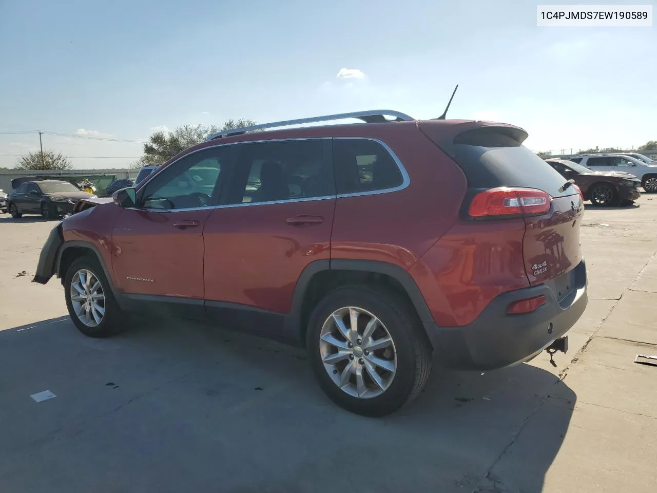 2014 Jeep Cherokee Limited VIN: 1C4PJMDS7EW190589 Lot: 74699224