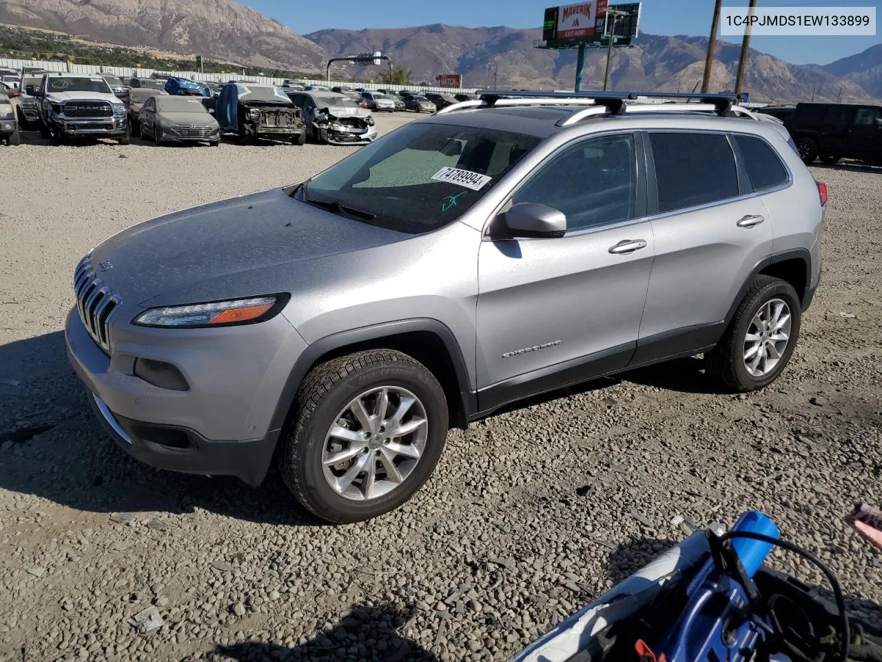 2014 Jeep Cherokee Limited VIN: 1C4PJMDS1EW133899 Lot: 74789994