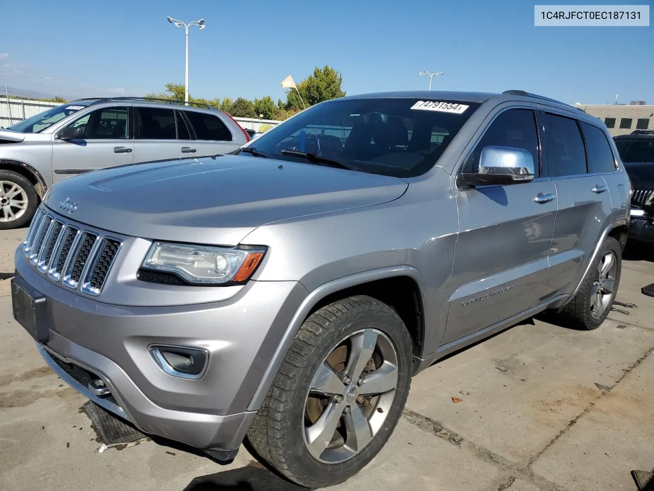 2014 Jeep Grand Cherokee Overland VIN: 1C4RJFCT0EC187131 Lot: 74791554