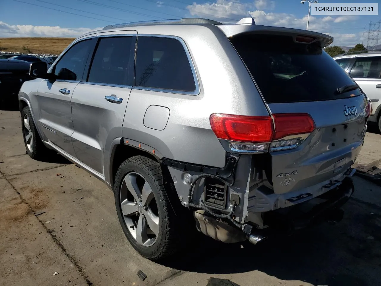 2014 Jeep Grand Cherokee Overland VIN: 1C4RJFCT0EC187131 Lot: 74791554