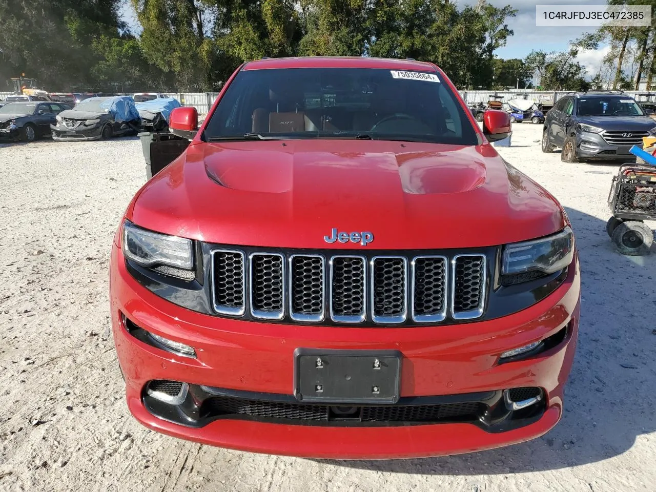 2014 Jeep Grand Cherokee Srt-8 VIN: 1C4RJFDJ3EC472385 Lot: 75035864