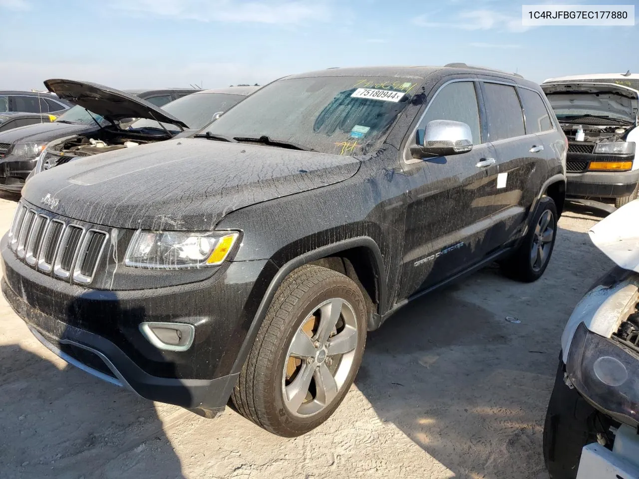 2014 Jeep Grand Cherokee Limited VIN: 1C4RJFBG7EC177880 Lot: 75180944