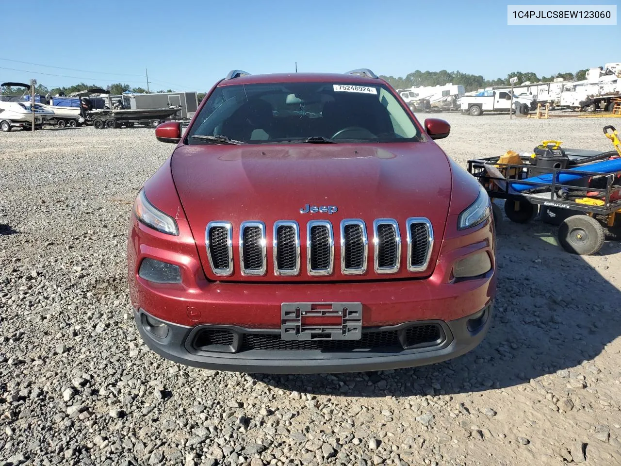 2014 Jeep Cherokee Latitude VIN: 1C4PJLCS8EW123060 Lot: 75248924