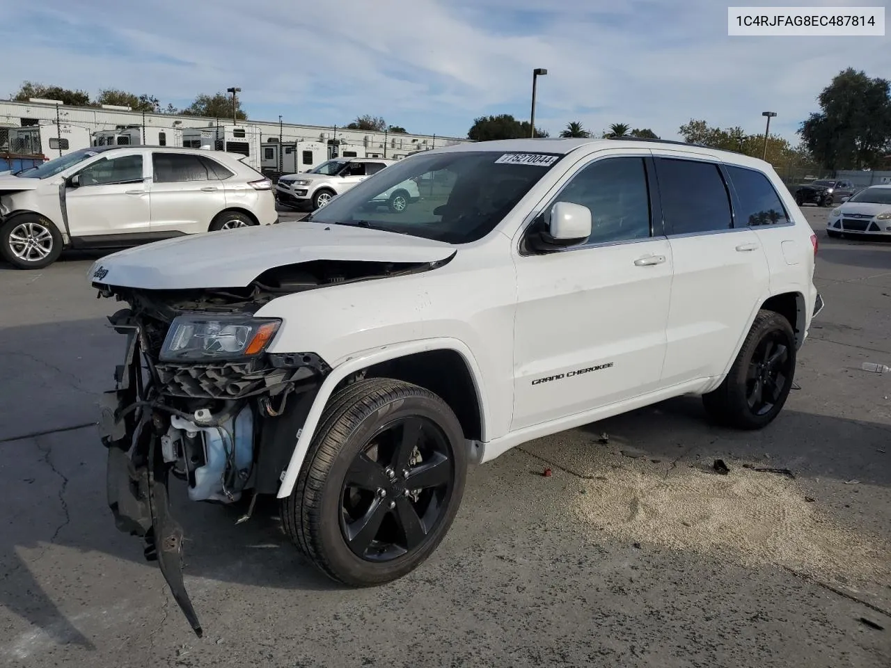 2014 Jeep Grand Cherokee Laredo VIN: 1C4RJFAG8EC487814 Lot: 75270044