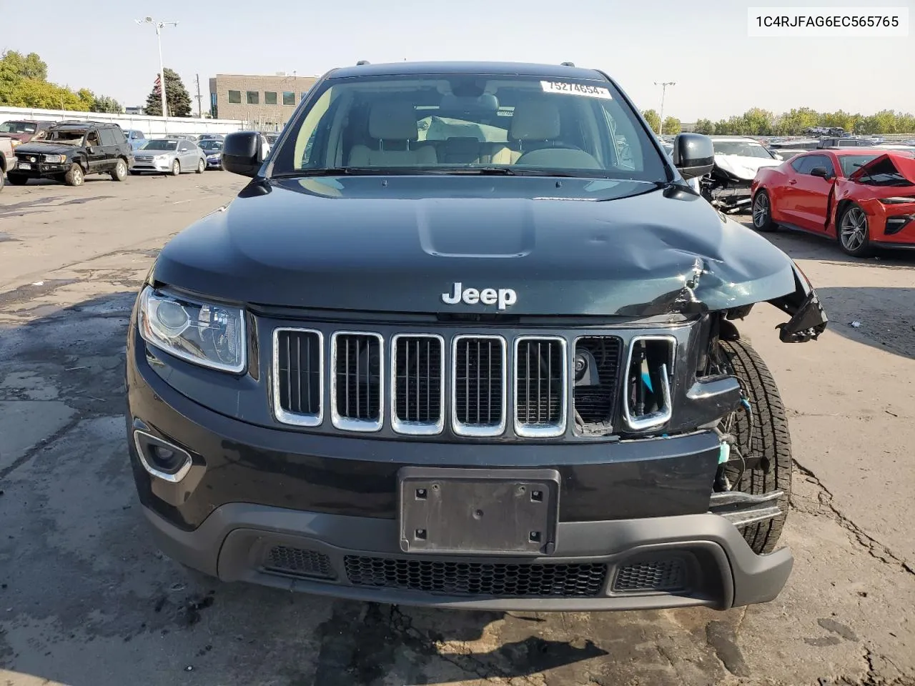 2014 Jeep Grand Cherokee Laredo VIN: 1C4RJFAG6EC565765 Lot: 75274654