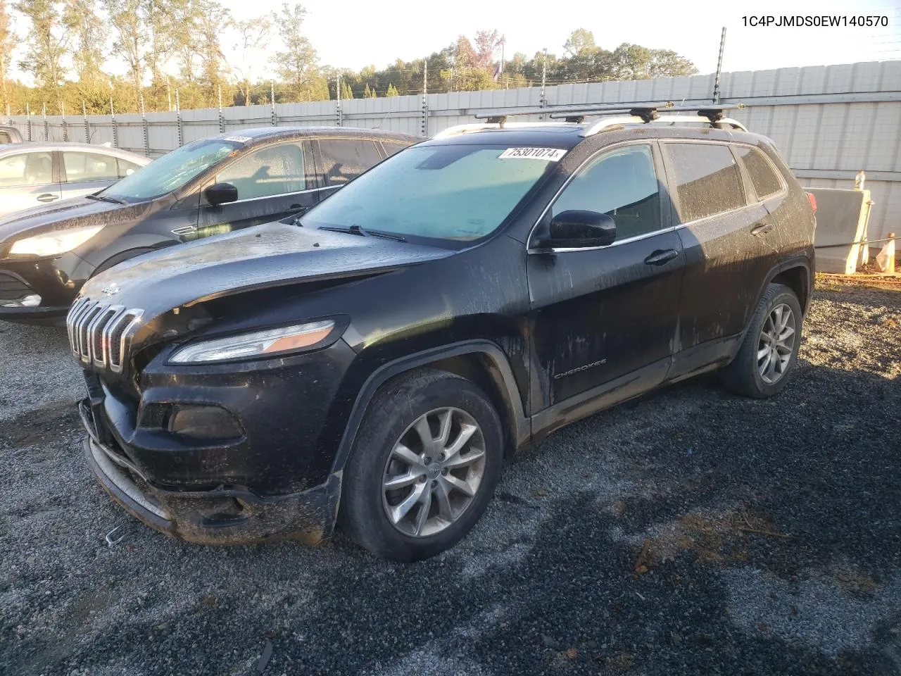 2014 Jeep Cherokee Limited VIN: 1C4PJMDS0EW140570 Lot: 75301074