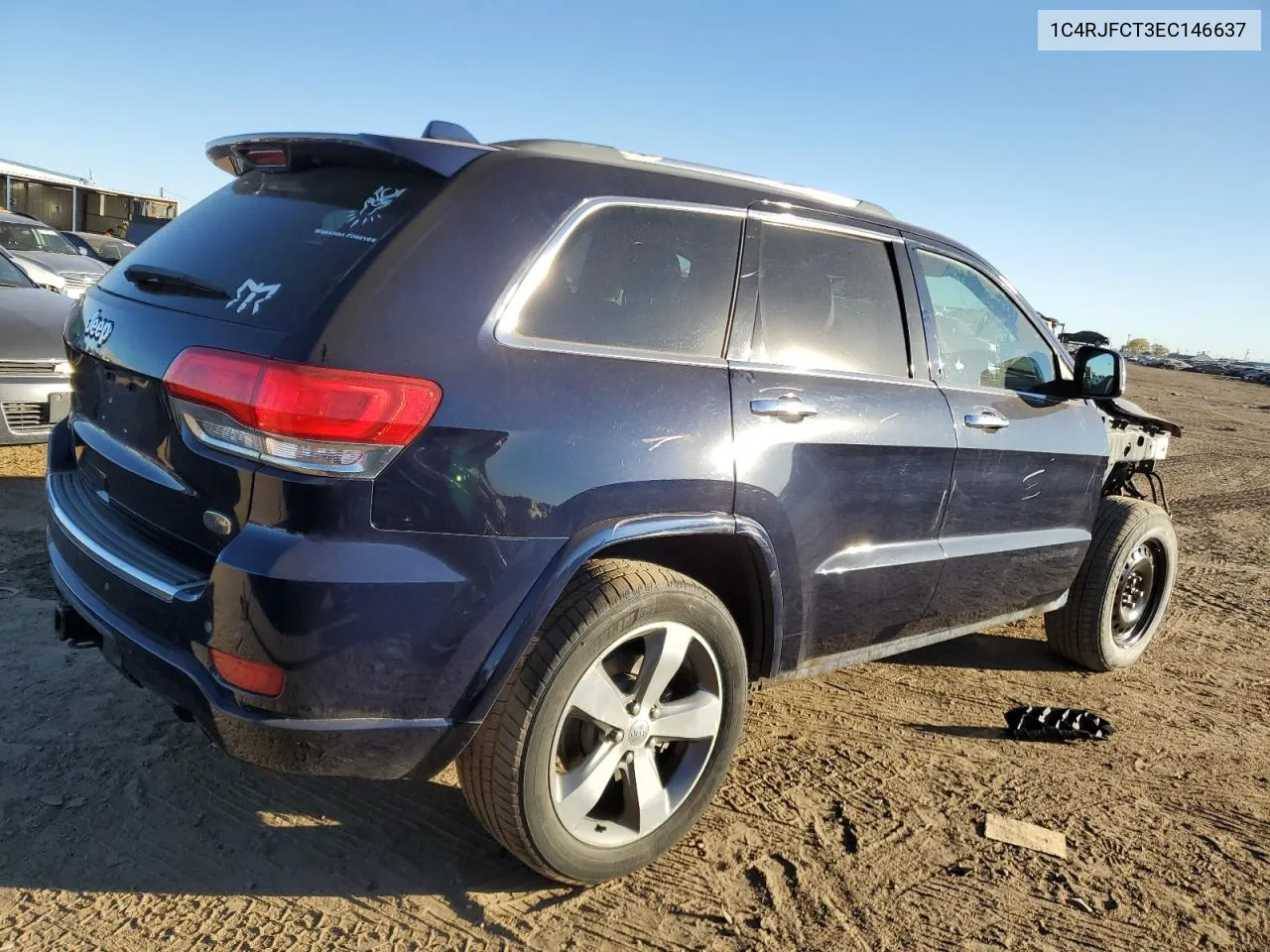 2014 Jeep Grand Cherokee Overland VIN: 1C4RJFCT3EC146637 Lot: 75340054