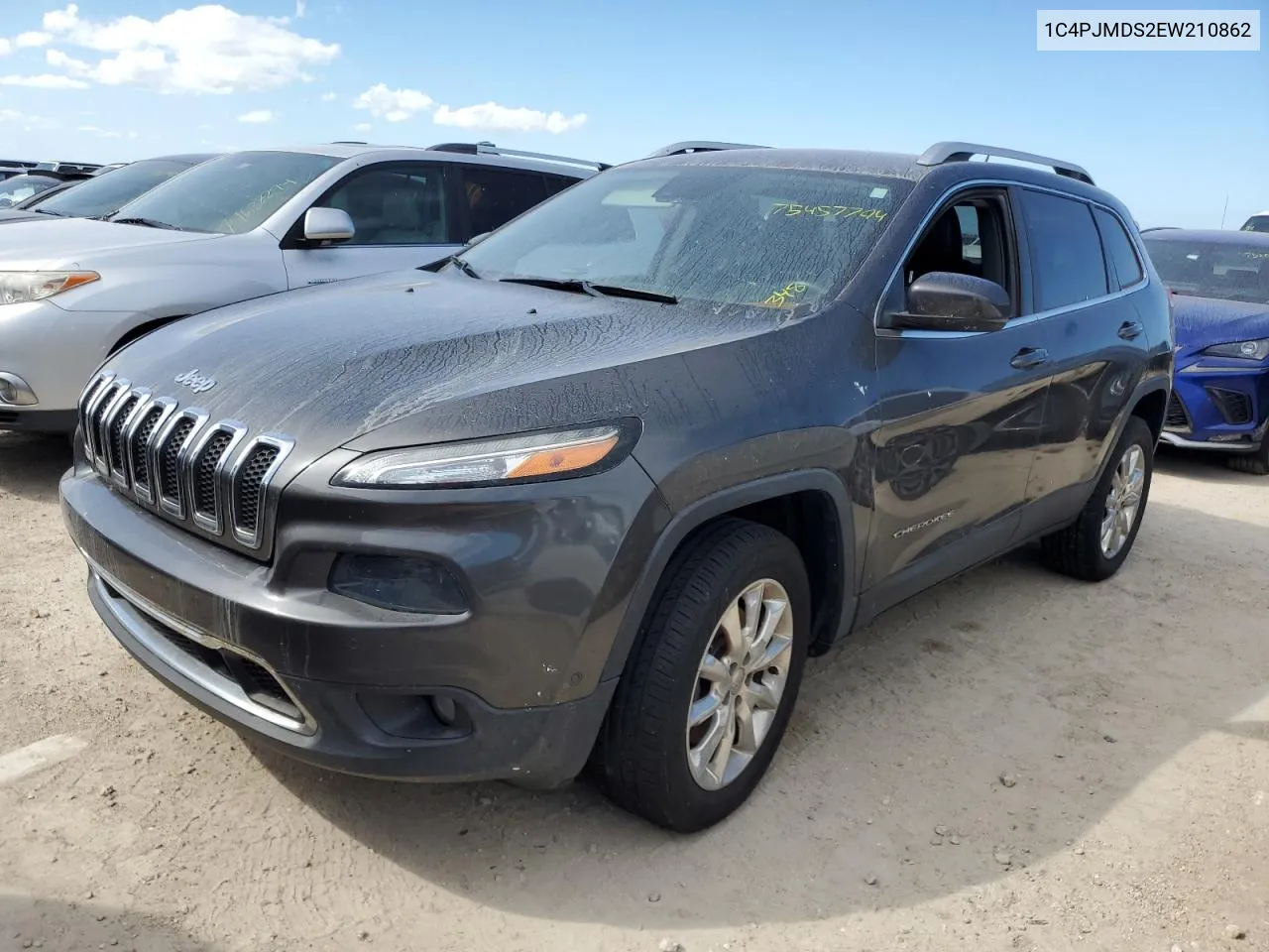 2014 Jeep Cherokee Limited VIN: 1C4PJMDS2EW210862 Lot: 75457794