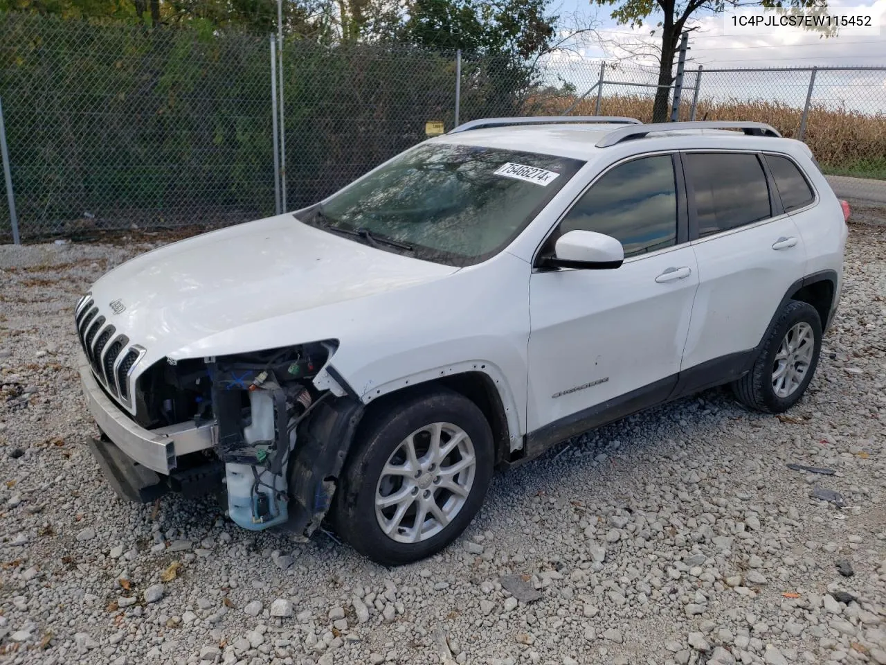 2014 Jeep Cherokee Latitude VIN: 1C4PJLCS7EW115452 Lot: 75466274