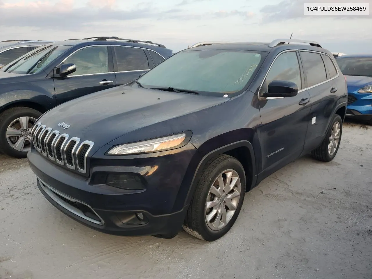 2014 Jeep Cherokee Limited VIN: 1C4PJLDS6EW258469 Lot: 75528824