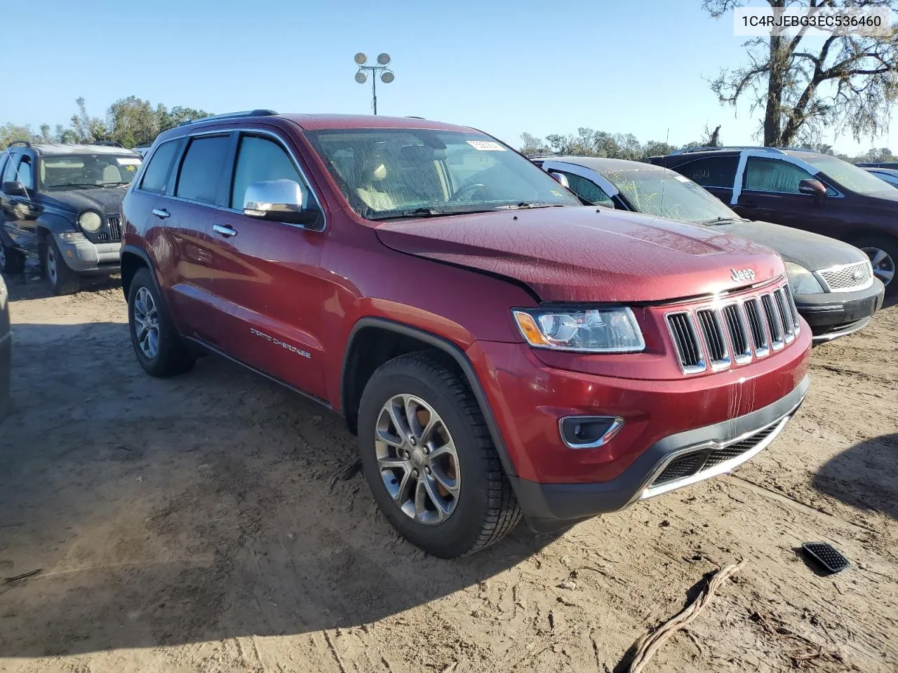 2014 Jeep Grand Cherokee Limited VIN: 1C4RJEBG3EC536460 Lot: 75563694