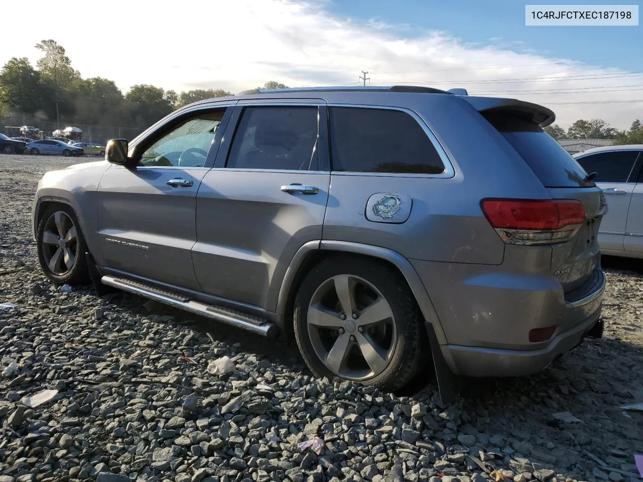 2014 Jeep Grand Cherokee Overland VIN: 1C4RJFCTXEC187198 Lot: 75597004