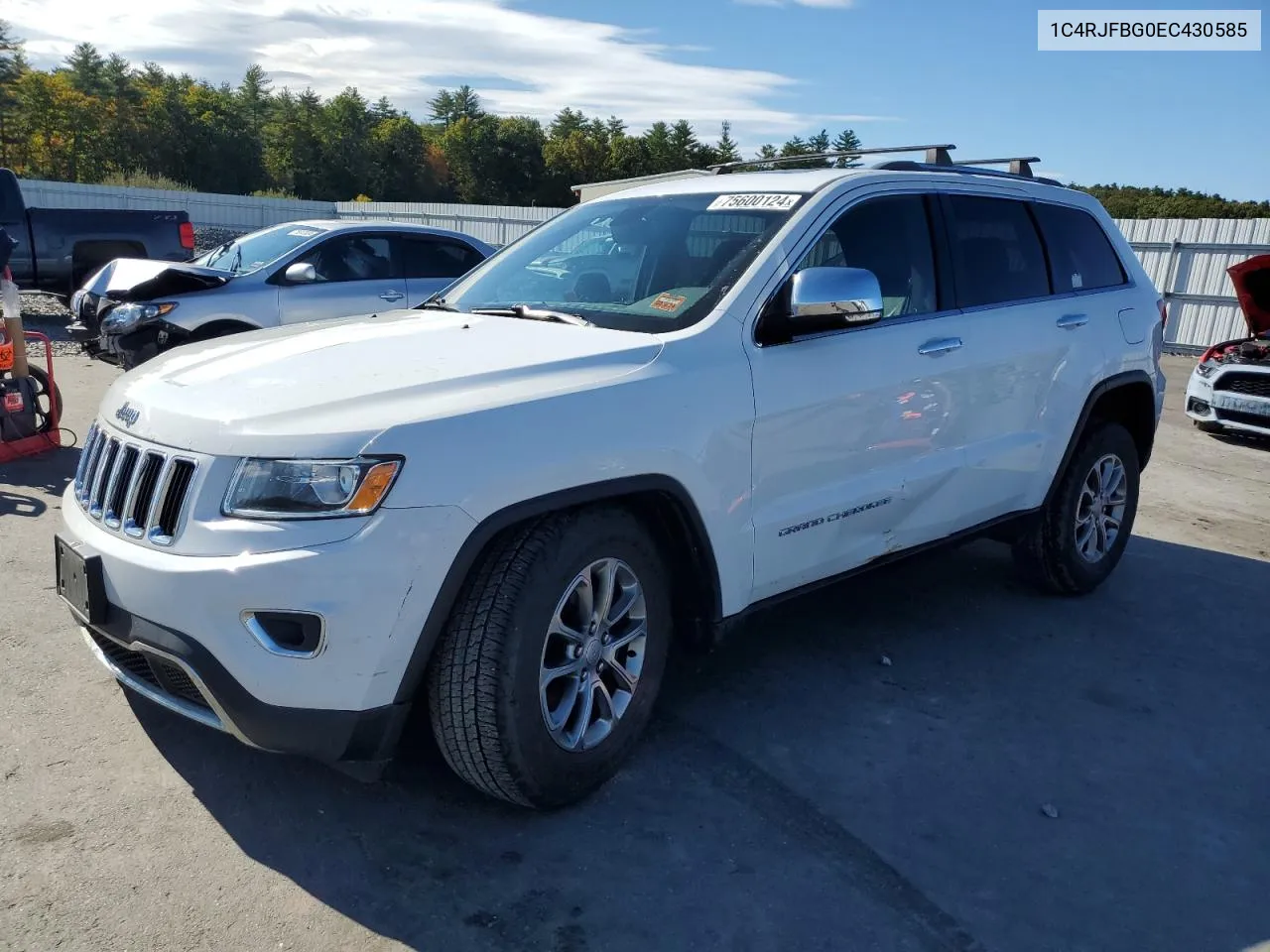 2014 Jeep Grand Cherokee Limited VIN: 1C4RJFBG0EC430585 Lot: 75600124