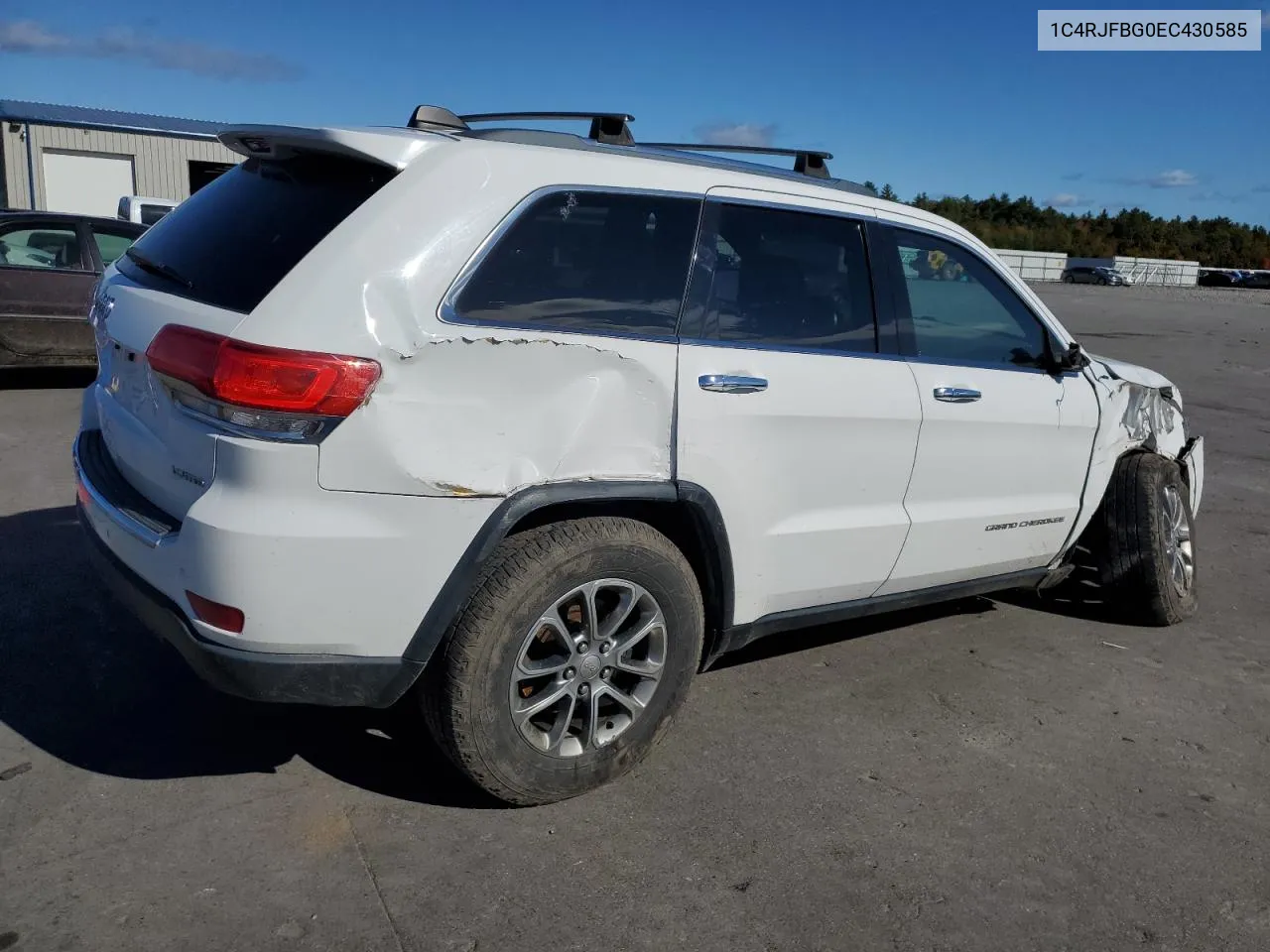 2014 Jeep Grand Cherokee Limited VIN: 1C4RJFBG0EC430585 Lot: 75600124