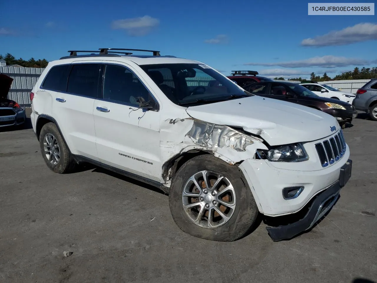 2014 Jeep Grand Cherokee Limited VIN: 1C4RJFBG0EC430585 Lot: 75600124