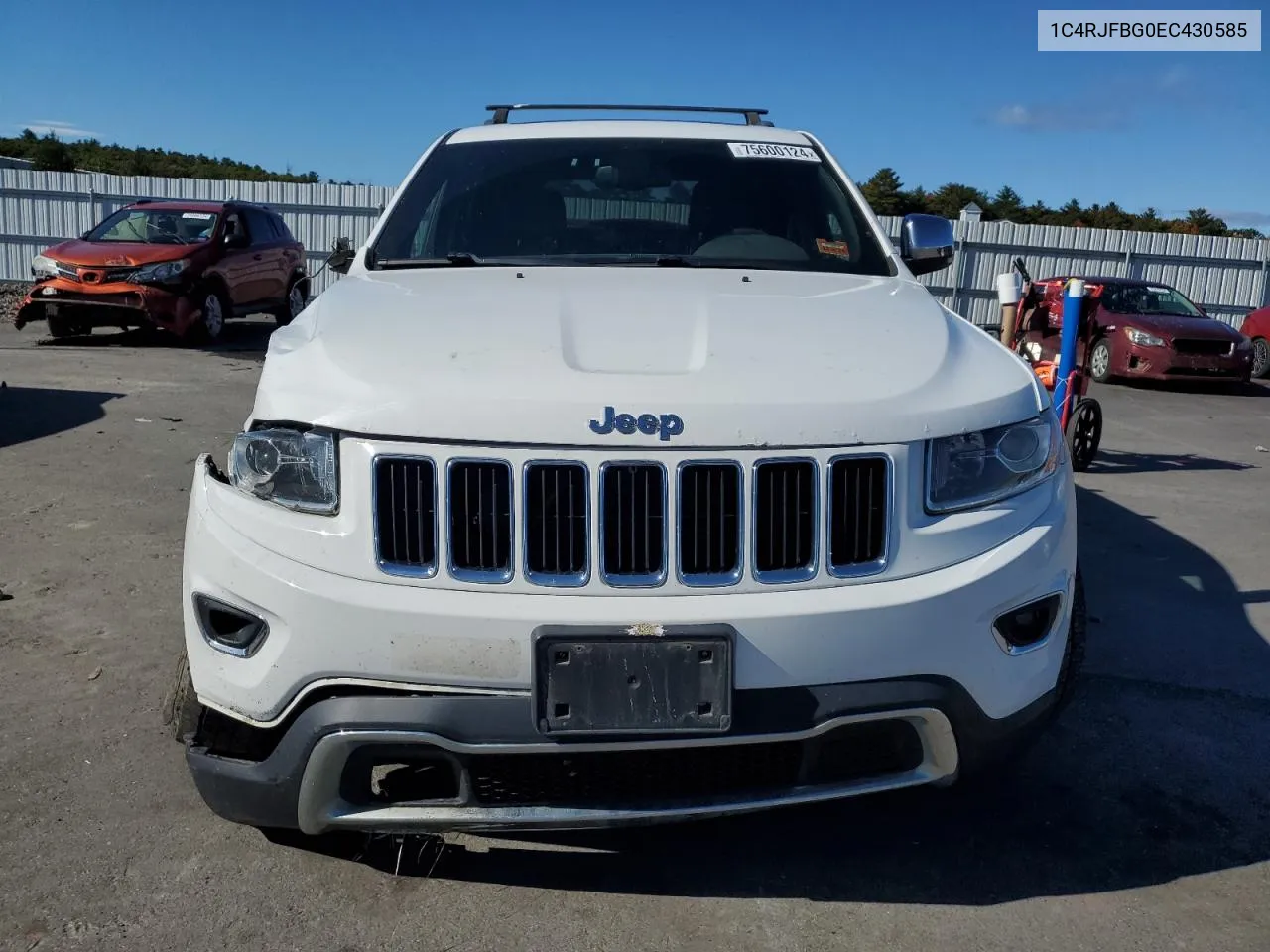 2014 Jeep Grand Cherokee Limited VIN: 1C4RJFBG0EC430585 Lot: 75600124