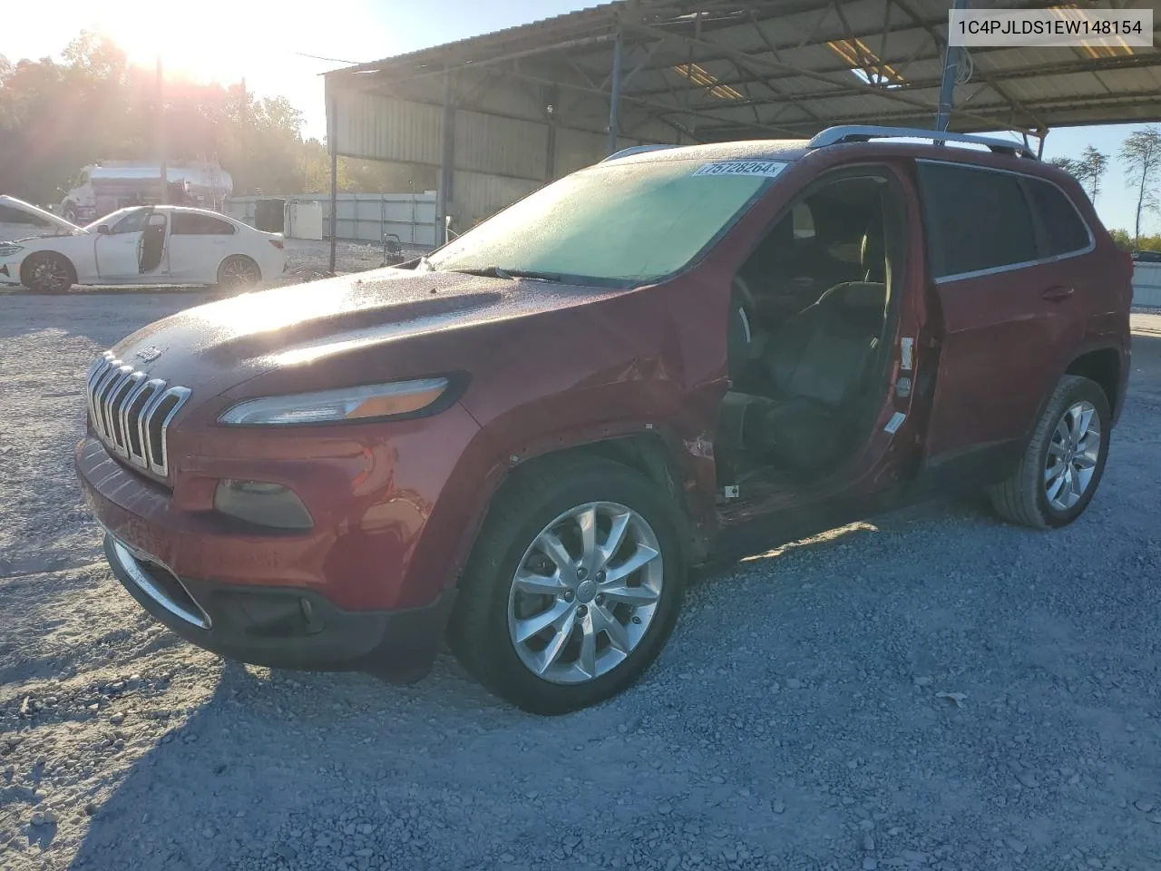 2014 Jeep Cherokee Limited VIN: 1C4PJLDS1EW148154 Lot: 75728264