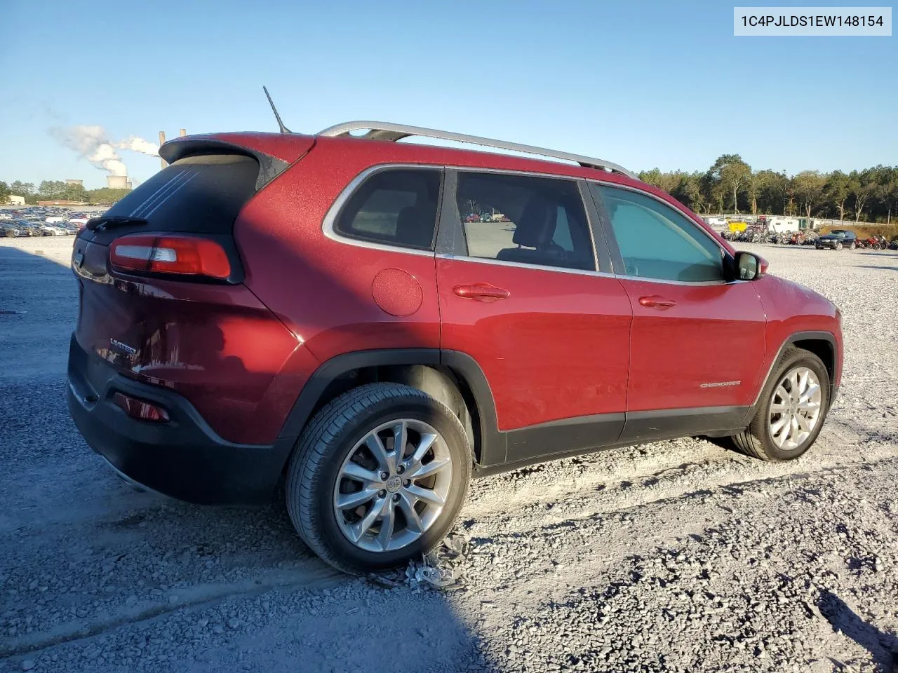 2014 Jeep Cherokee Limited VIN: 1C4PJLDS1EW148154 Lot: 75728264