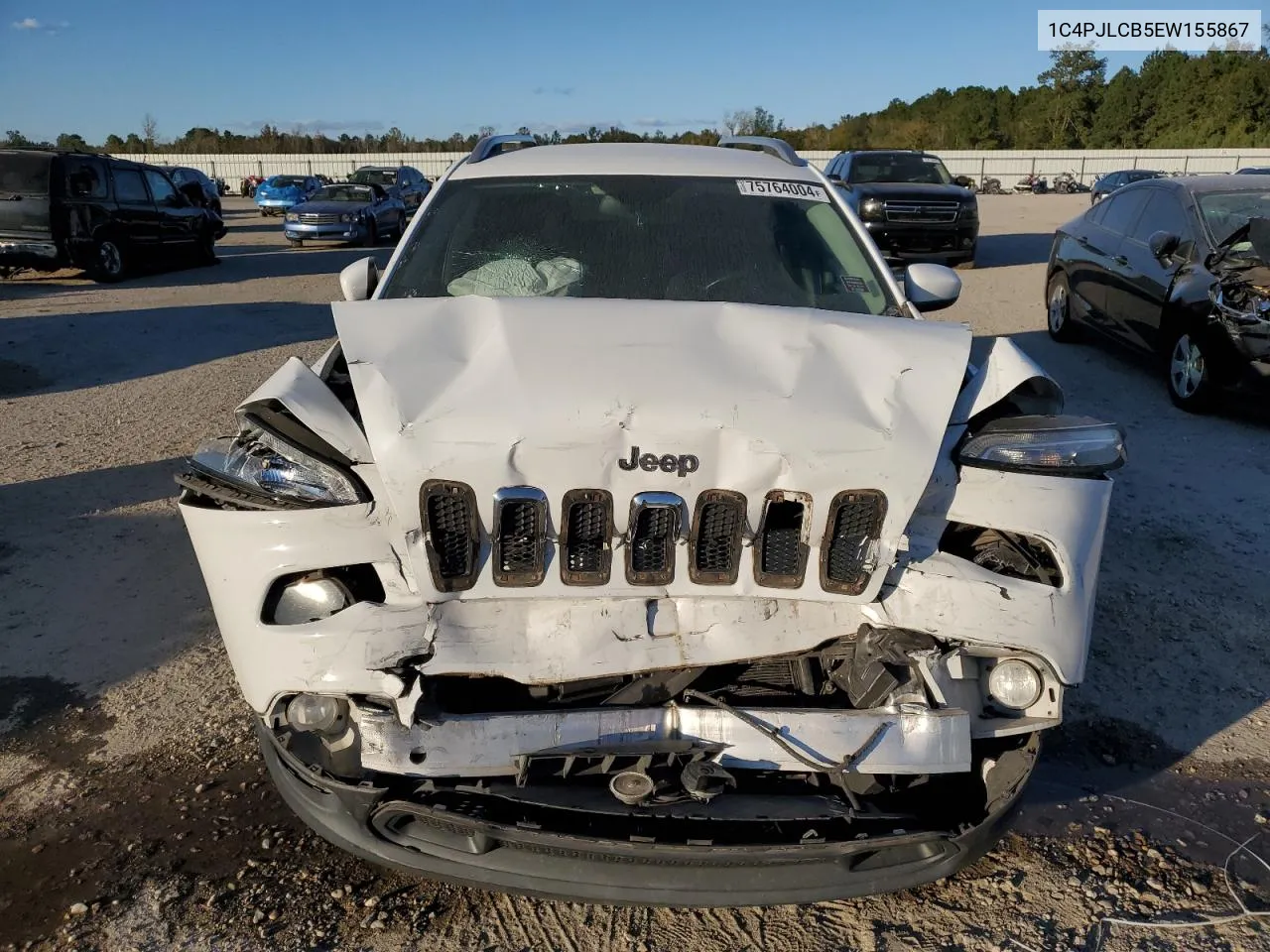 2014 Jeep Cherokee Latitude VIN: 1C4PJLCB5EW155867 Lot: 75764004