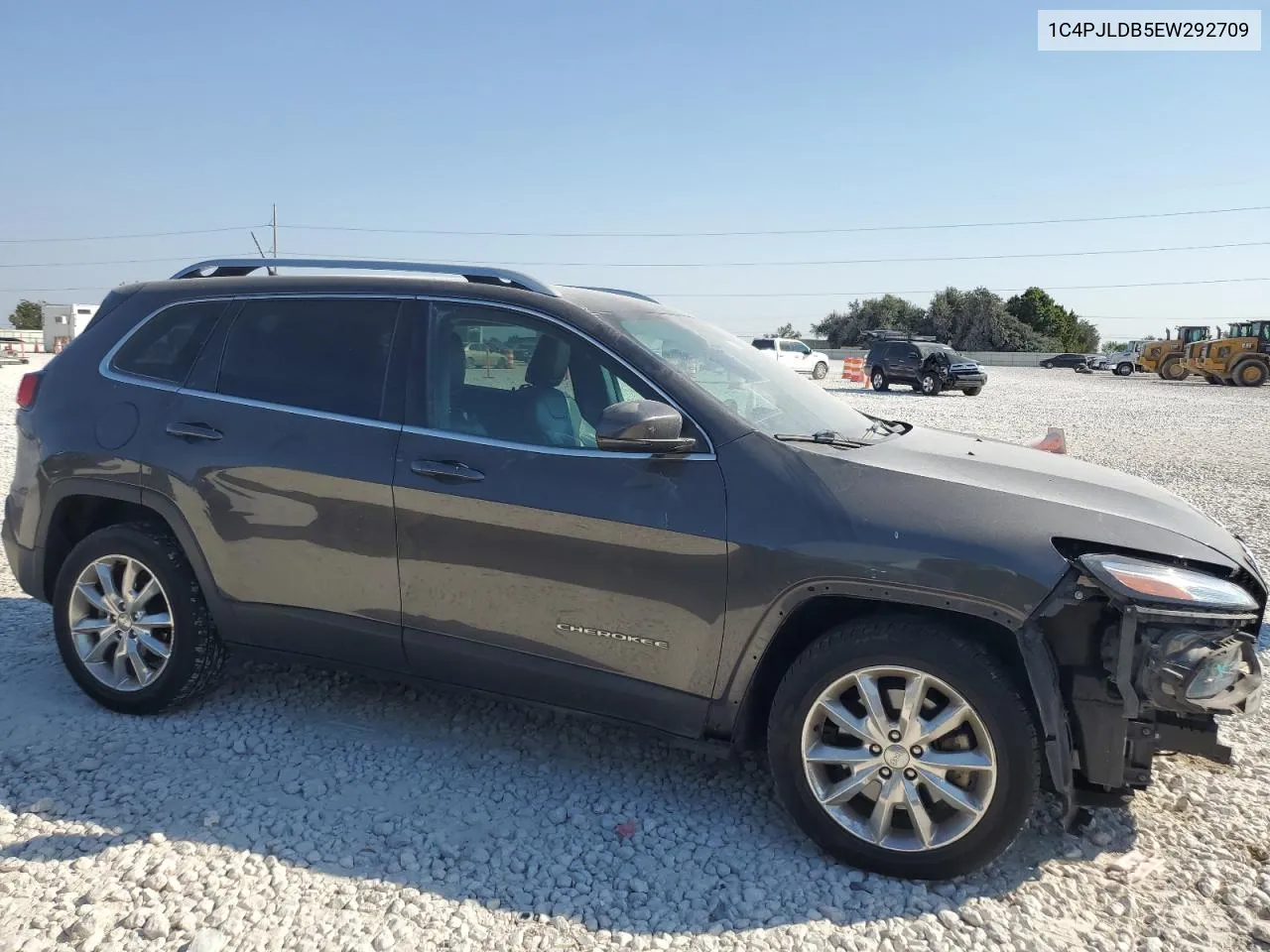 2014 Jeep Cherokee Limited VIN: 1C4PJLDB5EW292709 Lot: 75885884