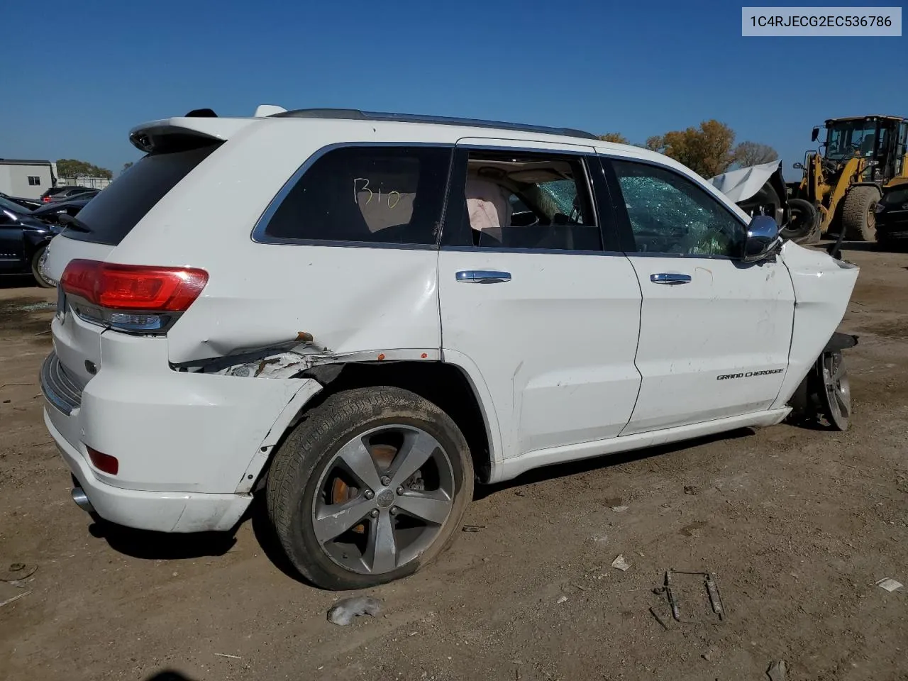 2014 Jeep Grand Cherokee Overland VIN: 1C4RJECG2EC536786 Lot: 76014774