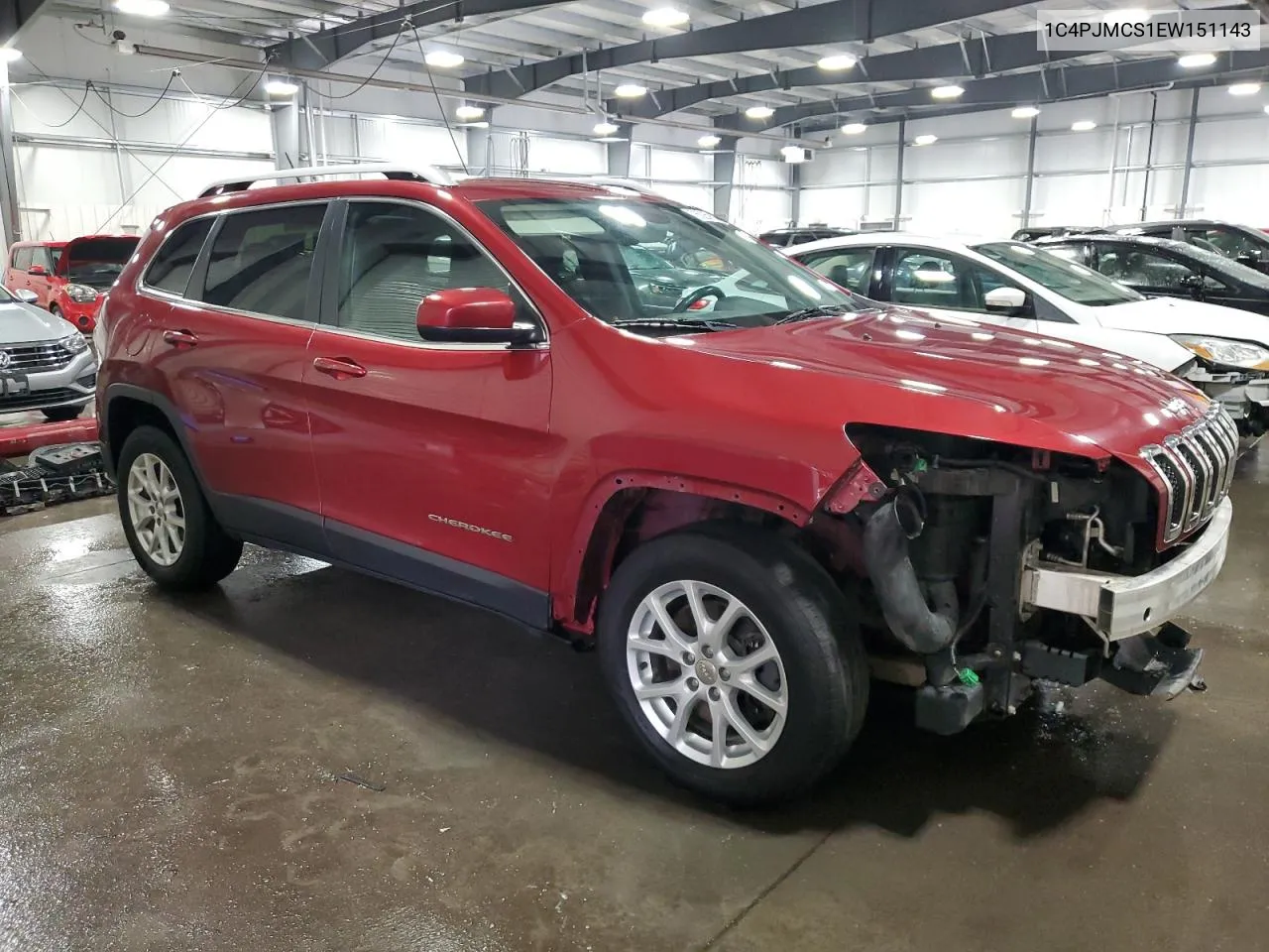 2014 Jeep Cherokee Latitude VIN: 1C4PJMCS1EW151143 Lot: 76025994