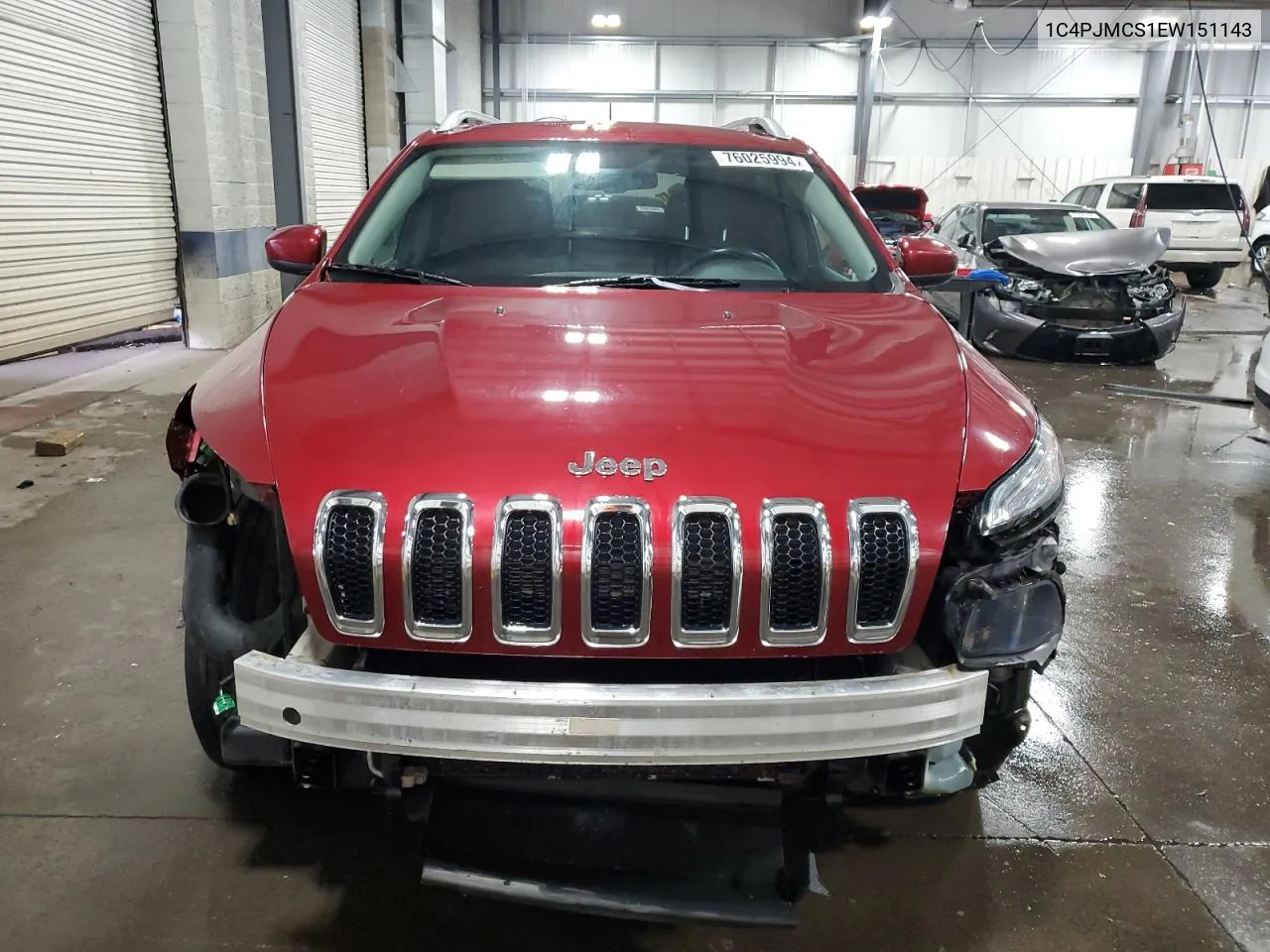 2014 Jeep Cherokee Latitude VIN: 1C4PJMCS1EW151143 Lot: 76025994