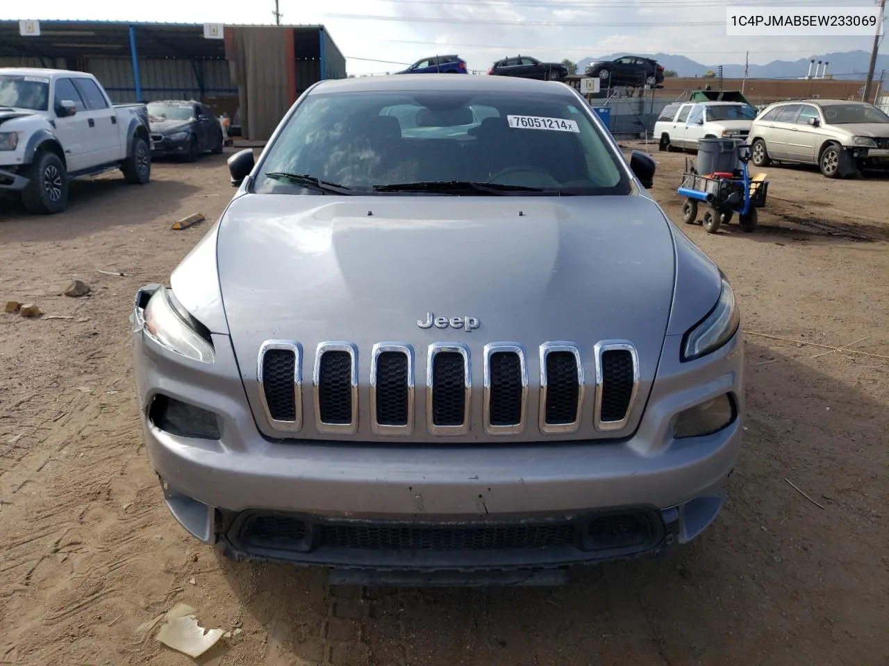 2014 Jeep Cherokee Sport VIN: 1C4PJMAB5EW233069 Lot: 76051214