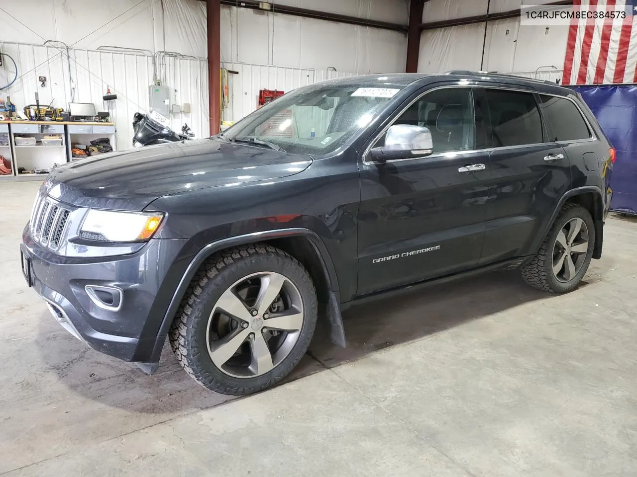 2014 Jeep Grand Cherokee Overland VIN: 1C4RJFCM8EC384573 Lot: 76112704