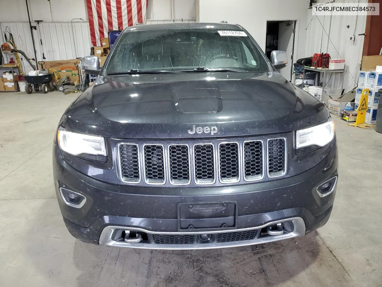 2014 Jeep Grand Cherokee Overland VIN: 1C4RJFCM8EC384573 Lot: 76112704