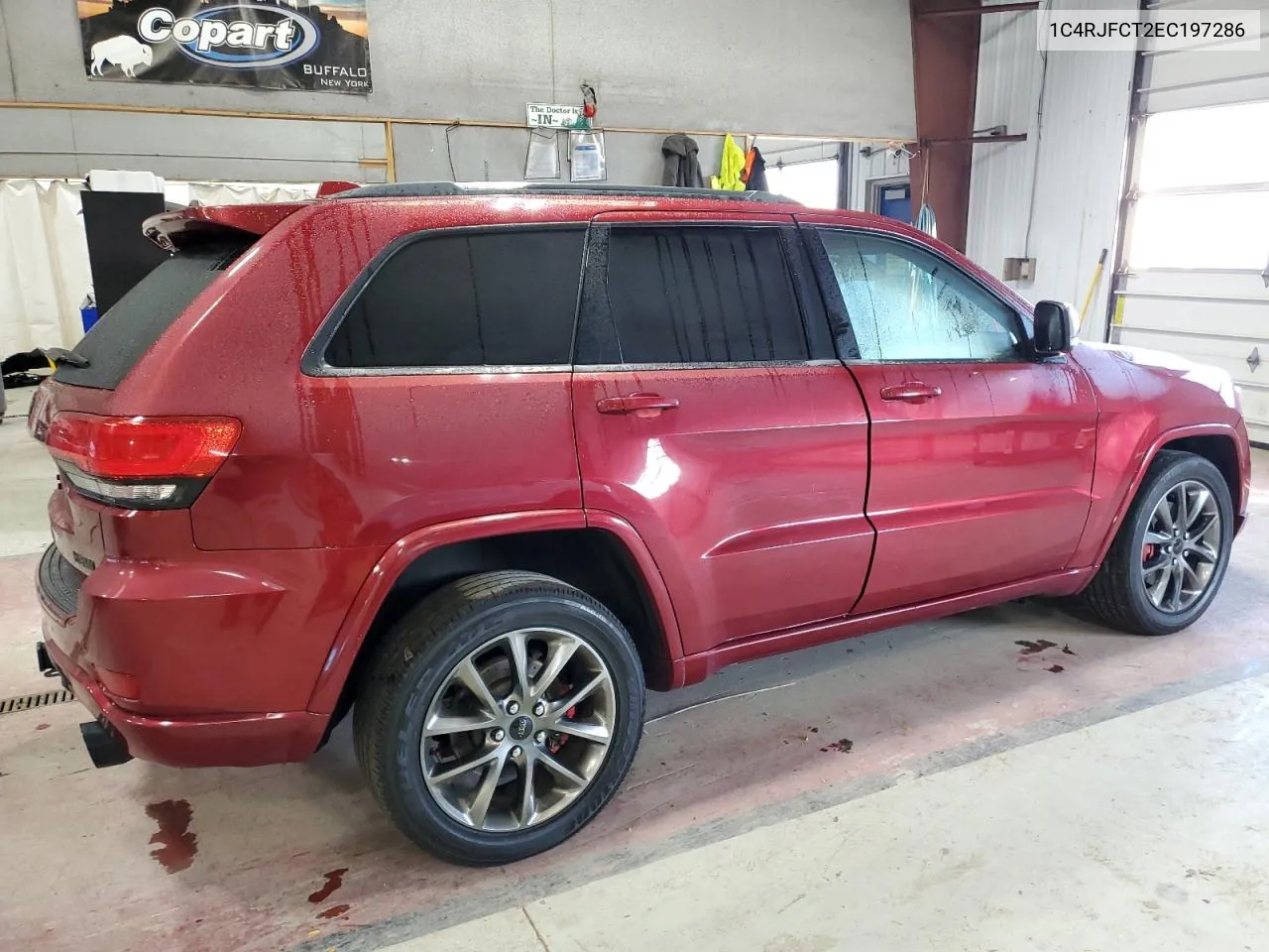 2014 Jeep Grand Cherokee Overland VIN: 1C4RJFCT2EC197286 Lot: 76113724