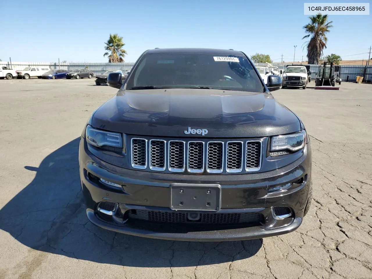 2014 Jeep Grand Cherokee Srt-8 VIN: 1C4RJFDJ6EC458965 Lot: 76120994