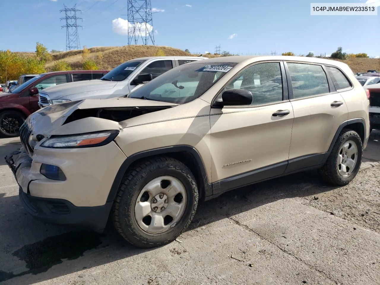 2014 Jeep Cherokee Sport VIN: 1C4PJMAB9EW233513 Lot: 76123224