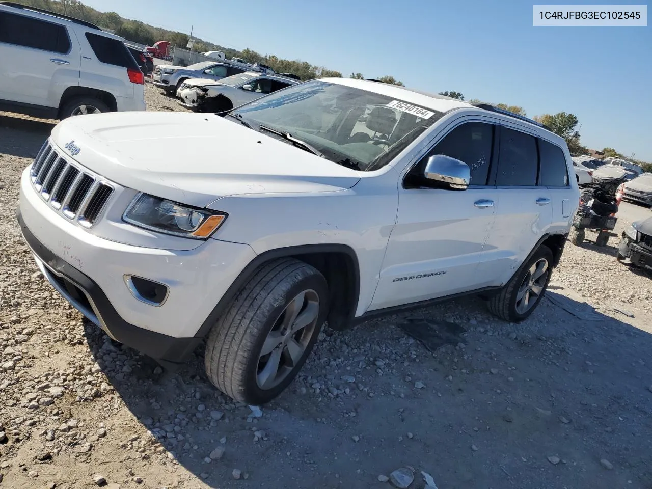 2014 Jeep Grand Cherokee Limited VIN: 1C4RJFBG3EC102545 Lot: 76240164