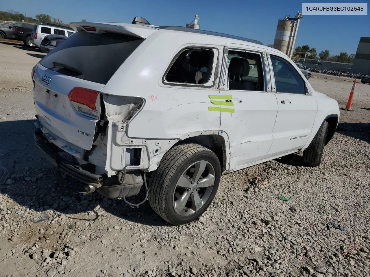 2014 Jeep Grand Cherokee Limited VIN: 1C4RJFBG3EC102545 Lot: 76240164