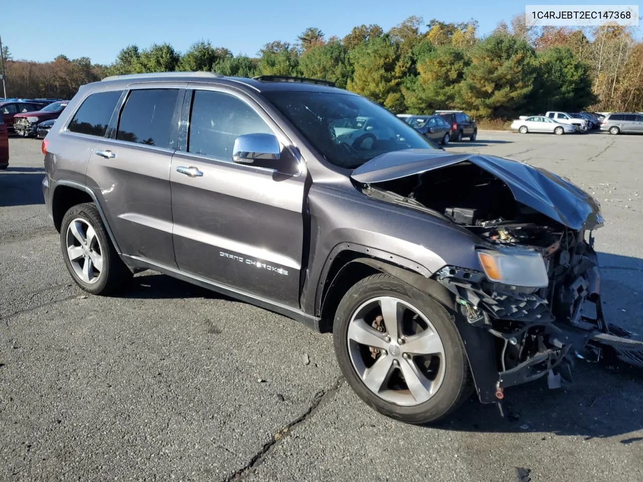 2014 Jeep Grand Cherokee Limited VIN: 1C4RJEBT2EC147368 Lot: 76352184