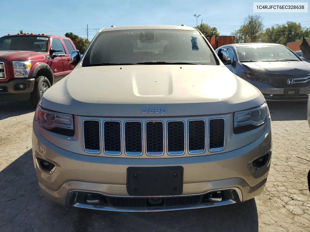 2014 Jeep Grand Cherokee Overland VIN: 1C4RJFCT6EC328638 Lot: 76354104