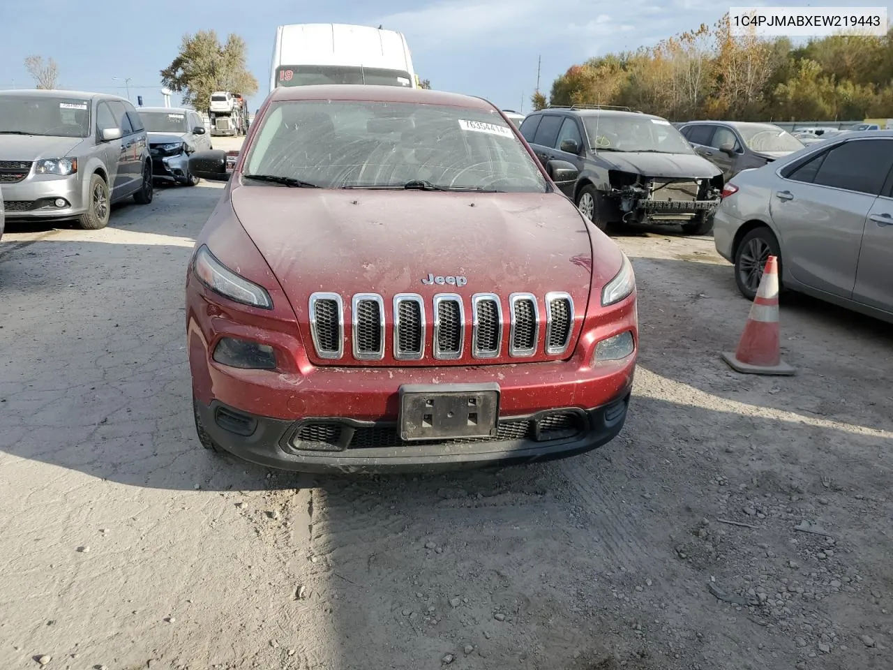 2014 Jeep Cherokee Sport VIN: 1C4PJMABXEW219443 Lot: 76354414