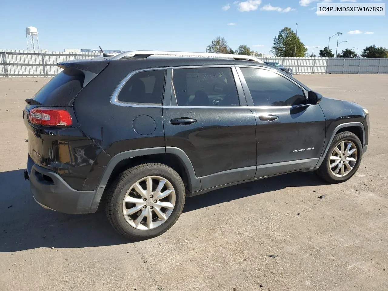 2014 Jeep Cherokee Limited VIN: 1C4PJMDSXEW167890 Lot: 76414884