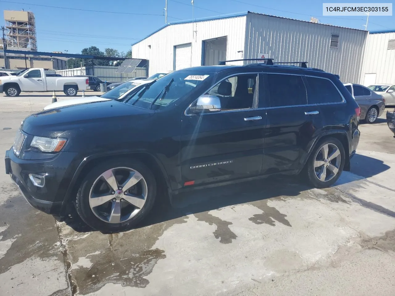 2014 Jeep Grand Cherokee Overland VIN: 1C4RJFCM3EC303155 Lot: 76514064