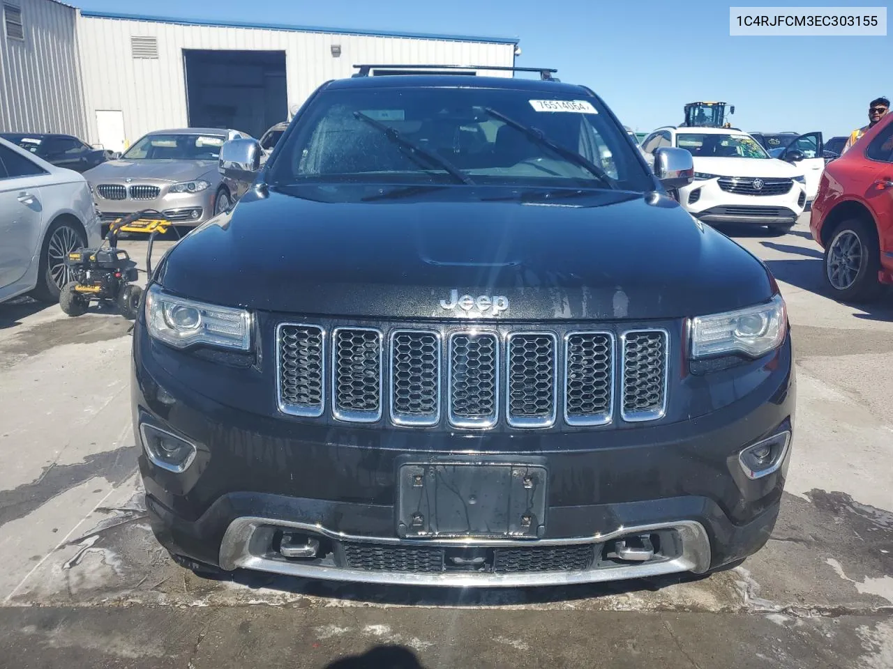 2014 Jeep Grand Cherokee Overland VIN: 1C4RJFCM3EC303155 Lot: 76514064