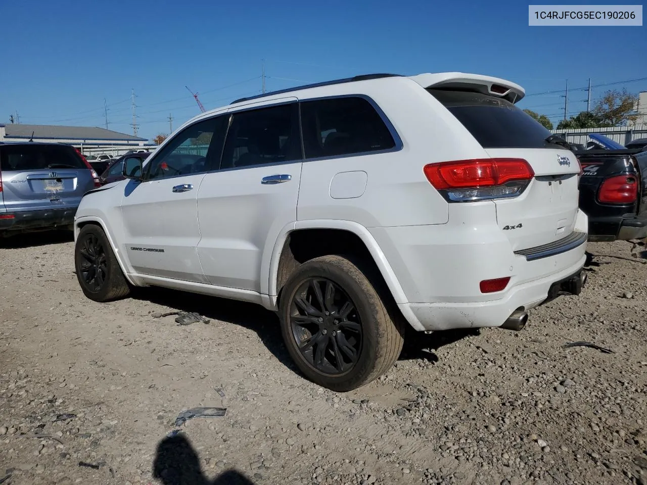 2014 Jeep Grand Cherokee Overland VIN: 1C4RJFCG5EC190206 Lot: 76547114