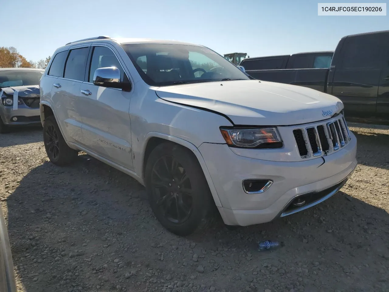 2014 Jeep Grand Cherokee Overland VIN: 1C4RJFCG5EC190206 Lot: 76547114