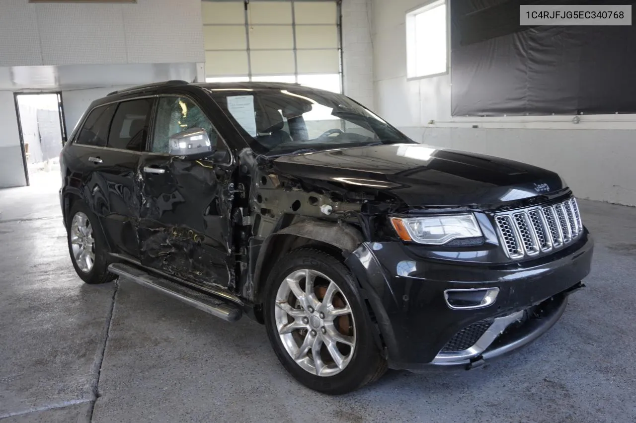 2014 Jeep Grand Cherokee Summit VIN: 1C4RJFJG5EC340768 Lot: 76582324