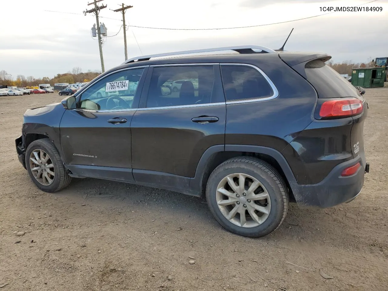 2014 Jeep Cherokee Limited VIN: 1C4PJMDS2EW184909 Lot: 76674784