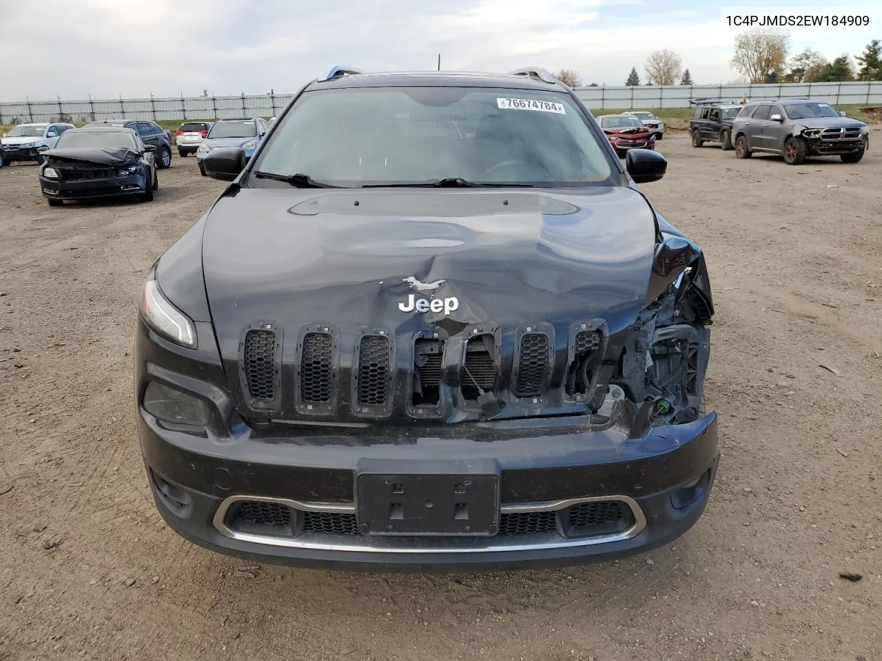 2014 Jeep Cherokee Limited VIN: 1C4PJMDS2EW184909 Lot: 76674784