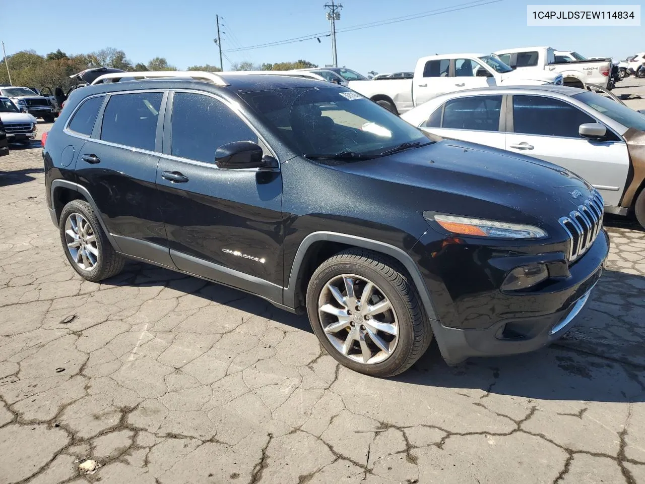 2014 Jeep Cherokee Limited VIN: 1C4PJLDS7EW114834 Lot: 76767424