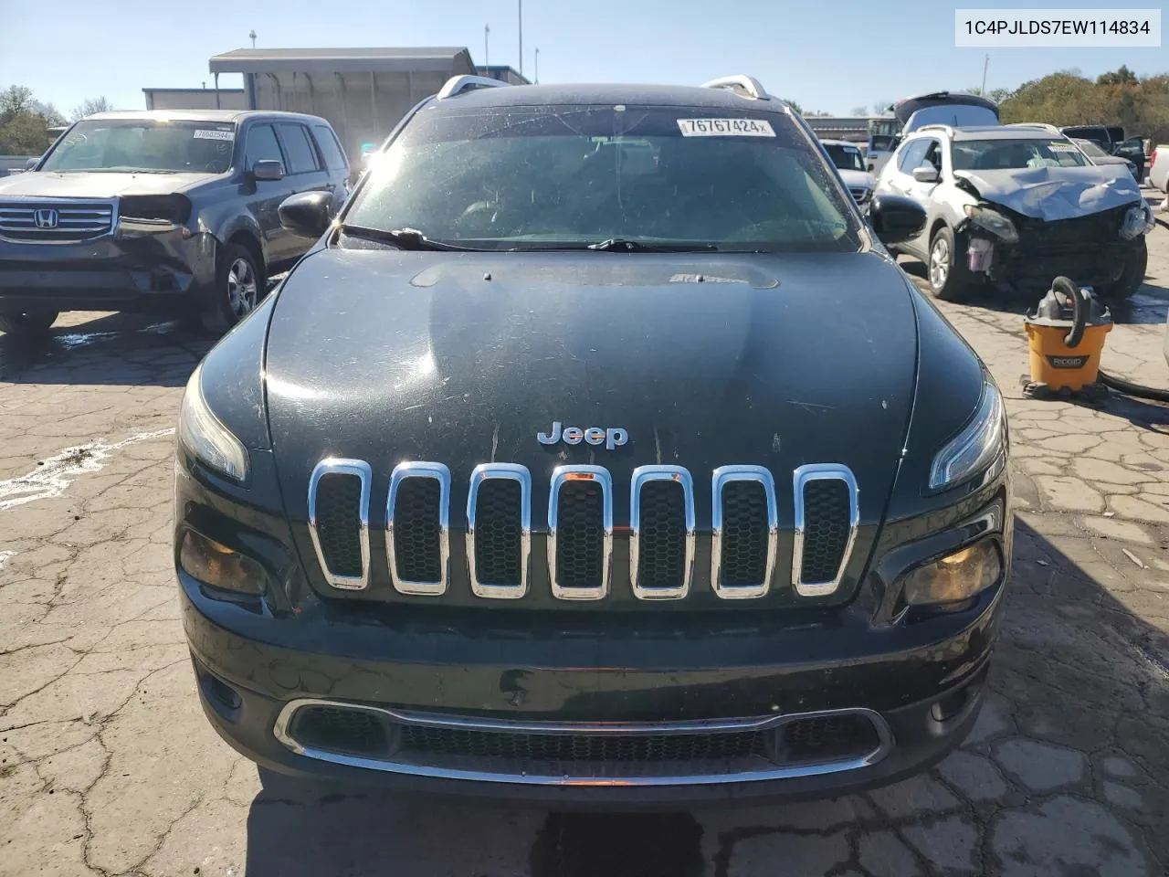 2014 Jeep Cherokee Limited VIN: 1C4PJLDS7EW114834 Lot: 76767424